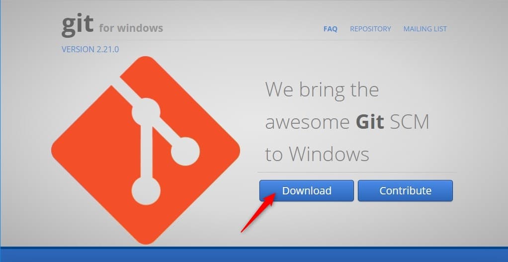 Git for Windows ダウンロード