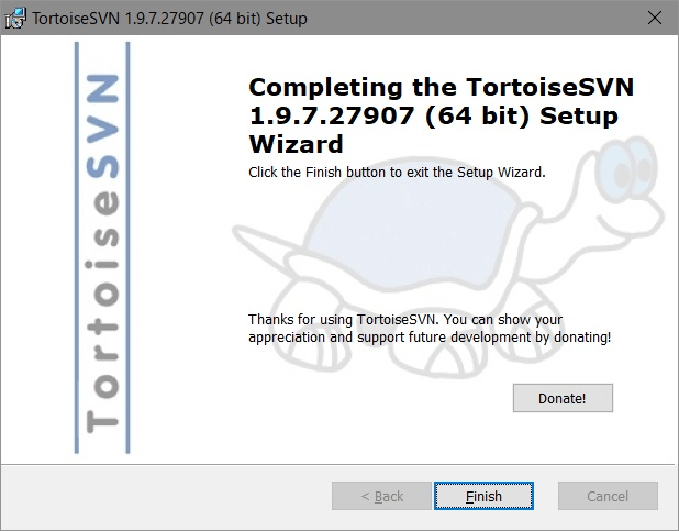 TortoiseSVN コマンドラインツール追加